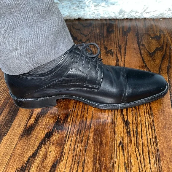 Johnston & Murphy Black Dress shoes. size 13 - Picture 5 of 6